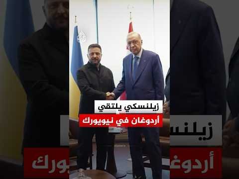 زيلنسكي يلتقي أردوغان على هامش أعمال الجمعية العامة للأمم المتحدة